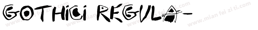 GothicI Regula字体转换